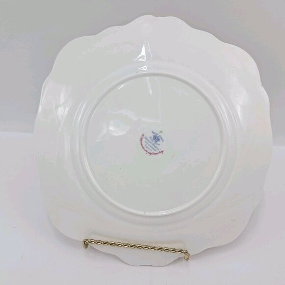 Royal Albert England Bone China Kentish Rockery Square Handle Cake Plate - Picture 6 of 8